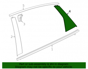Door trim side rear right rear Honda Civic XI FE/FL 22-26 5d