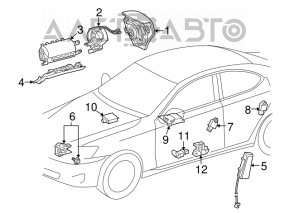 Lexus IS 14-15 front right seat airbag