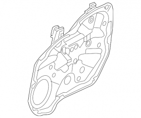 Window lift mechanism front right Kia Sorento 10-15 with panel