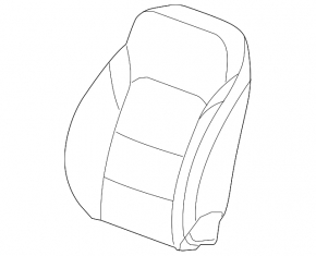 Driver's seat Chevrolet Cruze 16- without airbag, black cloth