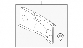Hyundai Veloster 12-17 Trunk Door Trim Scratches