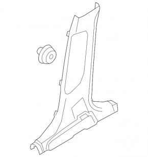 Center pillar trim lower right Kia Sorento 16-20 black