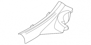 Inner rear left door sill trim Kia Niro 23-26 EV. black