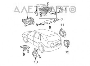 Lexus RX300 RX330 RX350 RX400h Audio Amplifier 04-06