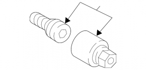 Wheel bolt secret kit Audi Q3 8U 15-18