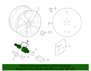Wheel bolt secret kit Audi Q3 8U 15-18