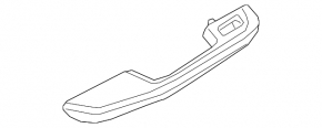 Rear right door trim armrest Porsche Macan 19-26 leather gray achatgrau