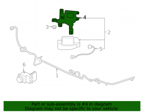BSM Blind Spot Sensor Bracket Left Kia Forte 19-21
