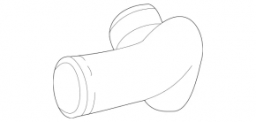 Left intercooler radiator cooling pipe Mercedes X164 GL 350d 10-12