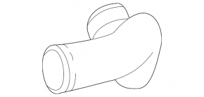 Left intercooler radiator cooling pipe Mercedes X164 GL 350d 10-12