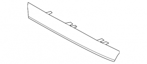 Grill molding upper left Mercedes GLS-class X166 13-16 chrome