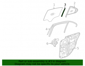 Mercedes C-class W205 15-18 rear right side door trim, scratch