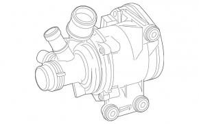 Water pump Mercedes X167 GLS 450 24-26