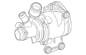 Water pump Mercedes X167 GLS 450 24-26