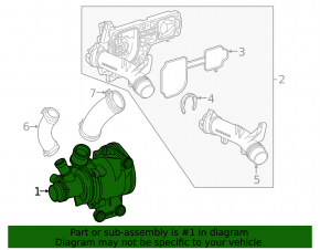 Water pump Mercedes X167 GLS 450 24-26