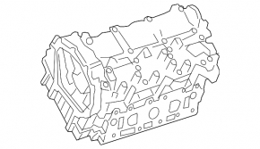 Cylinder head assembly left Mercedes GLS-class X166 15-19 3.0 M276 DE30LA