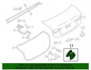 Mazda 6 18-21 Trunk Lid Lock