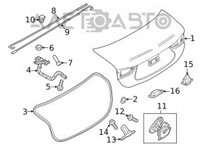 Mazda 6 18-21 Trunk Lid Lock