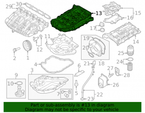 Oil pan for VW Passat b8 16-19 USA 2.0T TSI DDSA