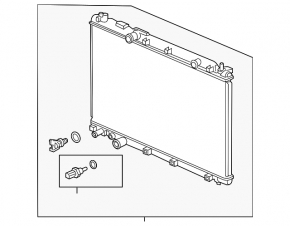 Radiator cooling water Honda CRV 20-22 hybrid