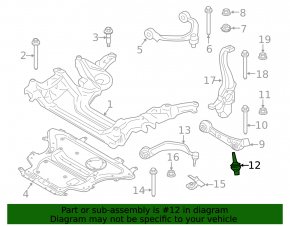 Ball joint front right BMW 5 G30 17-23 AWD
