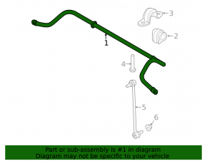 Front stabilizer Mini Cooper Countryman R60 10-16 22mm
