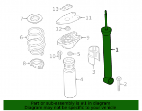Rear left shock absorber BMW X2 F39 18-23