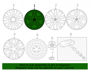 Wheel disk R18 Toyota Sequoia 08-17