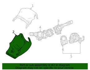 Steering Column Frame Toyota Prius 50 16-22 Black