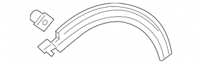Rear left fender arch trim for Audi Q7 16-19 on the body for R21, R22