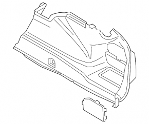 Arch trim right BMW 5 G30 17-23 black