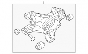 Rear right axle Kia Optima 11-15 aluminum