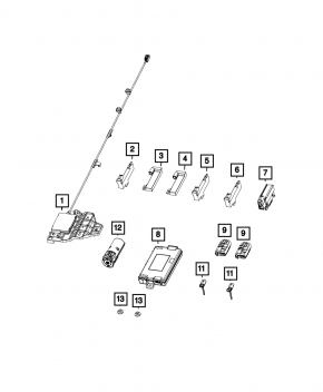 Dodge Charger 15-23 smart key with autostart