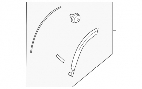 Rear left fender arch trim for Lexus NX 22-25