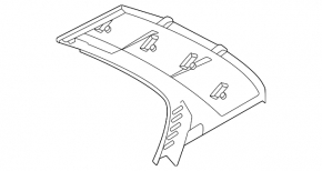 Door trim side rear left Kia Niro 23- rear