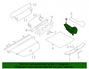 Tool tray left Nissan Murano z52 15-