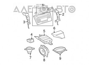 Speaker rear left Toyota Camry v40