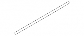 Upper rear left door molding Ford Flex 09-19