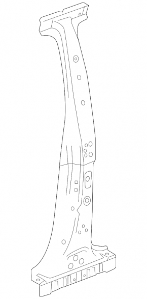Body pillar central left Chevrolet Trax 15-20