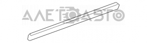 Molding door-glass center rear left Mercedes W164 ML