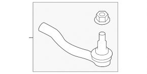 Right steering tip for Infiniti Q50 14-24 with power steering