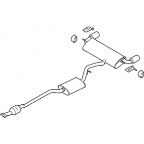 Lincoln MKC 15-16 2.3T Exhaust Pipe w/Catalyst