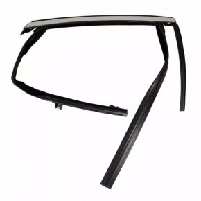Upper rear right door molding Lincoln MKZ 13-16 chrome with glass seal