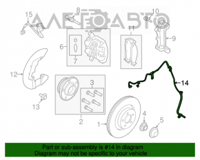 ABS sensor front right Ford Mustang mk6 15-