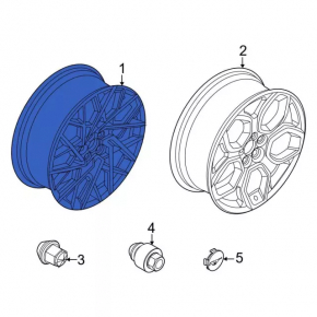Wheel disk R20 Ford Mustang Mach-E 21-23 type 1