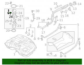 Fuel level sensor Mazda CX-9 16-23 AWD
