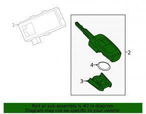 Key smart Chevrolet Trax 19-22 3 buttons