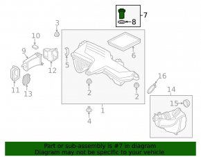 Air flow meter BMW F30 12-18 N20