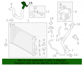 Thermostat housing Lexus UX250h UX300h 19-26