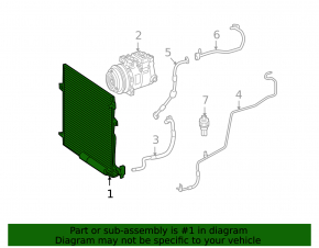 Air conditioning radiator condenser Mercedes W164 ML X164 GL W251 R